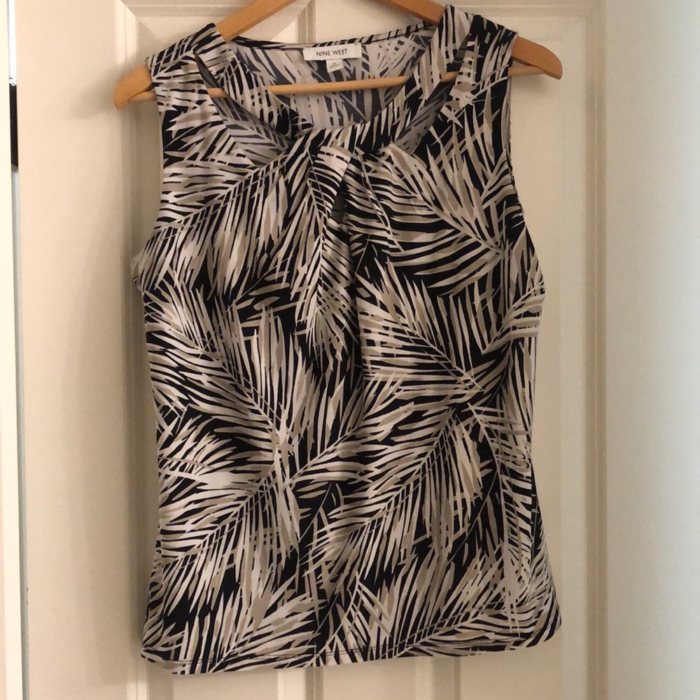 Nine West Sleeveless Top Sz M